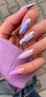 Community about long natural nails. 39 Chic Nail Design Ideas For Summer Long Nails With Gold Leaf