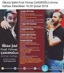 Fırat yılmaz çakıroğlu ege üniversitesi'nde 2015 yılında öğrenci grupları arasında çıkan kavgada hayatını kaybetti. Facebook