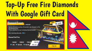 Garena free fire has more than 450 million registered users which makes it one of the most popular mobile battle royale games. How To Top Up Free Fire Diamonds In Nepal With Google Play Gift Card 2020 Buy Diamonds In Nepal Youtube