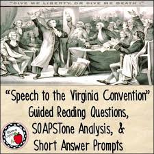 Patrick Henry S Famed Speech At The Virginia Convention Is A Classic Piece Of American Oratory And American Literature English Curriculum Rhetorical Analysis