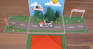 Geschenkbox Uberraschungsbox Explosionsbox Motorrad Toff Gutschein Geldgeschenk Schachtel Basteln Geschenkbox Geschenkgutschein Verpacken