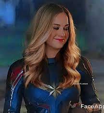 Bʀɪᴇ Lᴀʀꜱᴏɴ En Instagram A While Ago I Was Testing Faceapp And Look At The Result Our Captain Would Lo In 2020 Marvel Girls Captain Marvel Long Hair Styles