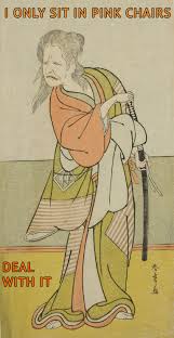 Tired Of Misplacing Your Chair At The Office Pink Stands Out Vintage Wall Decor Art Prints Historical Characters