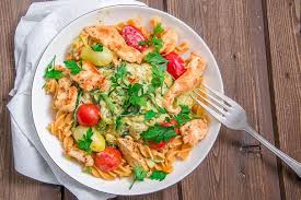 Gesunde Zucchini Pasta Mit Hahnchen Immerhungrig Zucchini Gesund Essensrezepte Gesundes Essen Rezepte