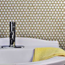 How about a real penny tile installation with real pennies! All About Penny Tile Penny Tile Bathrooms Backsplashes