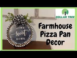 Dollar Tree Diy Farmhouse Pizza Pan Decor Youtube Diy Dollar Tree Decor Diy Dollar Store Crafts Dollar Tree Diy Crafts