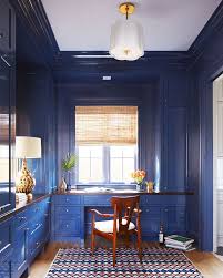 Benjamin Moore 840 Kensington Blue Lacquered Cabinet Paint Color Benjamin Moore 840 Kensington Blue Benjaminmoore840kensing Home White Oak Kitchen Home Decor