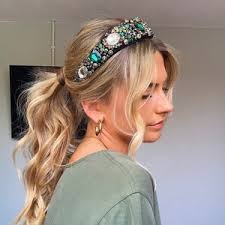 Rhinestone Sparkling Headband, Crystal Hairband, Party Shiny Headband,  Occasion Hair Piece, Handmade Beads Hairband, Wedding Guest, Prom Dre