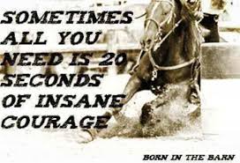 Sometimes All You Need Is 20 Seconds Of Insane Courage Pin By Mariahj On Barrel Racing Barrel Racing Quotes Racing Quotes Barrel Racing