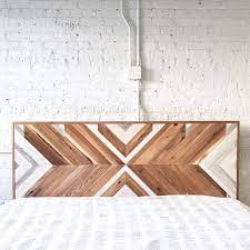 Natural Chevron Headboard The Tribal Original Wall Art Etsy In 2021 Chevron Headboard Diy Headboard Diy Headboards