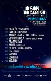 Cartel por días # osondocamiño # perseidas esperámoste no monte do gozo para ver a choiva de estrelas. Cartel Ciclo Perseidas O Son Do Camino Revista Rock