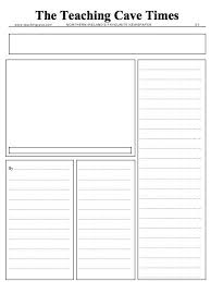 Before asking your class to write their reports, be sure to cover the following important features of a newspaper article: Comic Strip Template Ks2 Shefalitayal