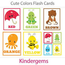 The Cute Colors Flash Cards Are A Great Learning Tool For Kids In Kindergarten Preschool And School In This Set You Will Flashcards Color Flashcards Cards