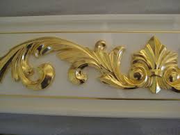 Gilding With Gold Leaf Decor Elements Gold Leaf Gilding Gold Leaf Decor Interior Ceiling Design Wall Appliques