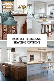If your island is a long one, you may line it on one side. 26 Modern And Smart Kitchen Island Seating Options Digsdigs