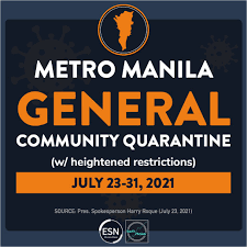 May 13, 2021 · gcq 'with heightened restrictions' in ncr plus where there are heightened restrictions, roque said movement is limited to essential travel and that public transportation will remain operational. Pna Sgelbnkpam