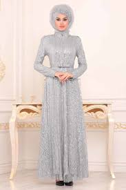 Tesetturlu Abiye Elbise Simli Gri Tesettur Abiye Elbise 8665gr Tesetturisland Com Elbise Kadin Giyim The Dress
