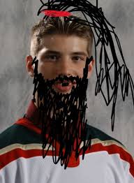 An 18 year old Brent Burns in his rookie season with the Wild, 2003. 👶