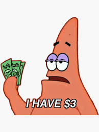 Patrick Star Meme Sticker By Vivienne G Funny Paintings Cute Canvas Paintings Mini Canvas Art