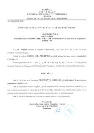 88 din 4 februarie 2014, aprobată prin legea nr. HotÄƒrarea Nr 4 Din 23 03 2020 Privind InsuÈ™irea OrdonanÈ›ei Militare Privind MÄƒsuri De Prevenire A RÄƒspandirii Covid 19 Comuna Hoghiz