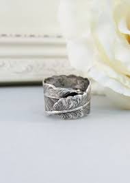 Silver Feather Ring Silver Flower Iris Ring Antique Ring Silver Ring Blossom Wedding Bridesmaid Handmade Jewelery By Feather Ring Silver Jewelry Antique Rings
