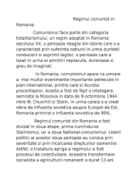 We did not find results for: Regimul Comunist In Romania Eseu