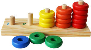 Toys Of Wood Oxford Wooden Counting Game Stacking Rings Stack And Count Amazon Co Uk Toys Games Counting Games Toys For 1 Year Old Toys