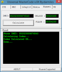 Select model manually from the list, open 'unlocking' tab, choose option to generate unlock code by imei, enter device imei and press 'do job' button, you will receive unlock code shortly afterwards. Huawei Dongle Unlock Code Generator Online