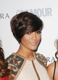 The softness is ideal even with the heavier crescent shaped bang. Celebrity Side Parted Short Layered Haircut For Thick Hair Hairstyles Weekly