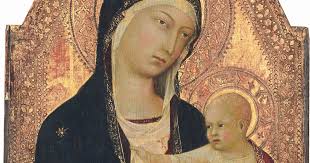 Madonna and Child with Donor by Lippo Memmi