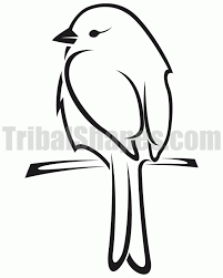 Bird Sitting On Branch Drawing Easy Google Image Result For Http Www Tribalshapes Com Img Tattoos Bird 6 Gif Bird Line Drawing Bird Drawings Simple Bird Drawing