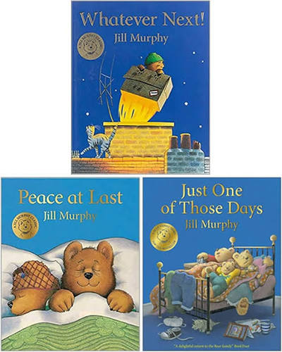 A Bear Family Book Collection 3 Books Set By Jill Murphy (Whatever Next!, Peace At Last, Just One Of Those Days) : Amazon.co.uk: Books