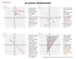 Dilations worksheet answer key in a learning medium can be utilized to check students qualities and knowledge by answering questions. Dilations Observations Worksheet Common Core By Rise Over Run Tpt