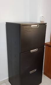 How clever was sarah from sarah m dorsey designs to flip over her storage unit and put some legs under it. Ikea Galant Filing Cabinet Black Brown Awesome Condition Furniture Home Living Furniture Shelves Cabinets Racks On Carousell