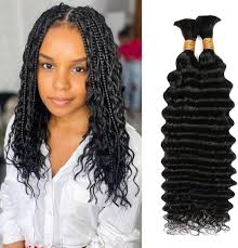 Hair for Boho Braids (Deep Wave 1B#, 12Inch 100g(50gx2Bundles)) :  Amazon.co.uk: Beauty