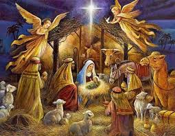 Pere Noel Rouge Promenant Son Chien Deco Noel Maison Christmas Nativity Christmas Poster Christmas Pictures