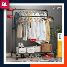 55x 35 x 170 cm bahan: Jual Rak Gantungan Pakaian Baju Clothes Hanger Model Double Furniture Di Lapak Abyanstore Bukalapak