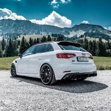 Perfect Shape White Abt Rs3 With Glossy Black Sport Gr Wheels In 20 Abt Audi Rs3 Audirs3 Abtrs3 Carporn Tuning White Mountains Auto Carros