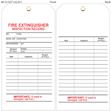 In today's article, we share a quick checklist that you can use to ensure your household extinguisher is always in. Custom Fire Extinguisher Inspection Tags St Louis Tag