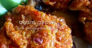 Resep Ayam Gepuk Sambal Bawang A La Warung Pak Gembus Oleh Izza Han Resep Resep Ayam Resep Makanan Makanan