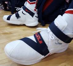 Nike lebron james soldier 12 shoes all wine red. White Nike Shocks Lebron James Shoes Red White And Blue