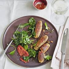 Grunkern Cevapcici Mit Knoblauch Spinat Rezept Rezepte Lebensmittel Essen Essen