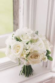 White Bouquet For A Matfen Hall Wedding With White Roses Peonies Ranunculus And Fre Flowers Photography Peonies Spring Wedding Bouquets July Wedding Flowers