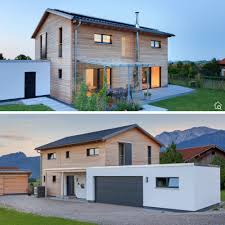 Vorteile des satteldachs, anbieter und beispiele für ihr haus mit satteldach, inklusive preisen und grundrissen! Modernes Haus Design Mit Satteldach Garage Holz Fassade Bauen Einfamilienhaus Grundriss Ideen In 2021 Modernes Haus Haus Fassade Haus