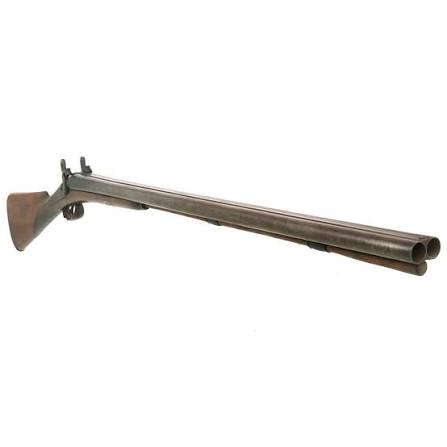 Original Belgian 14 Bore Double Barrel Percussion Fowling Piece with T – International Military Antiques