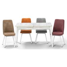 Ozer Aksesuar Milas Beyaz Acilir Mutfak Masa Sandalye Takimi Fiyati