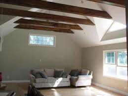 Vaulted Ceiling Exposed Beams Contemporary Family Rooms Exposed Beams Ceiling Ceiling Design