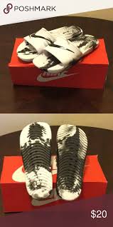 Black And White Nike Slip Ons Nike Sandals They Are Black And White Nike Slip Ons Nike Shoes Loafers Slip Ons Nike Sandals Black White Nikes Nike Slip Ons