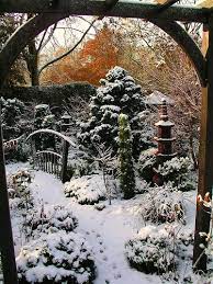 Lower Garden Winter Winter Garden Winter Scenery Garden Frame