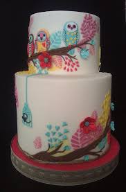 Owls Christening Cake And A First Birthday Cake Novelty Cakes Beautiful Cakes